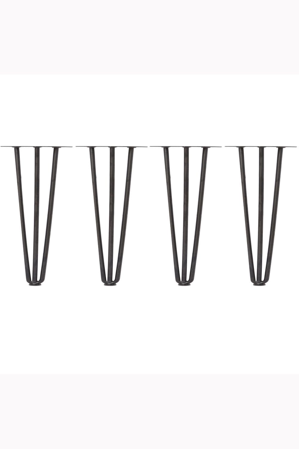 4 Pcs Black Three-Wire Metal Wire Clamp Furniture Replacement Legs