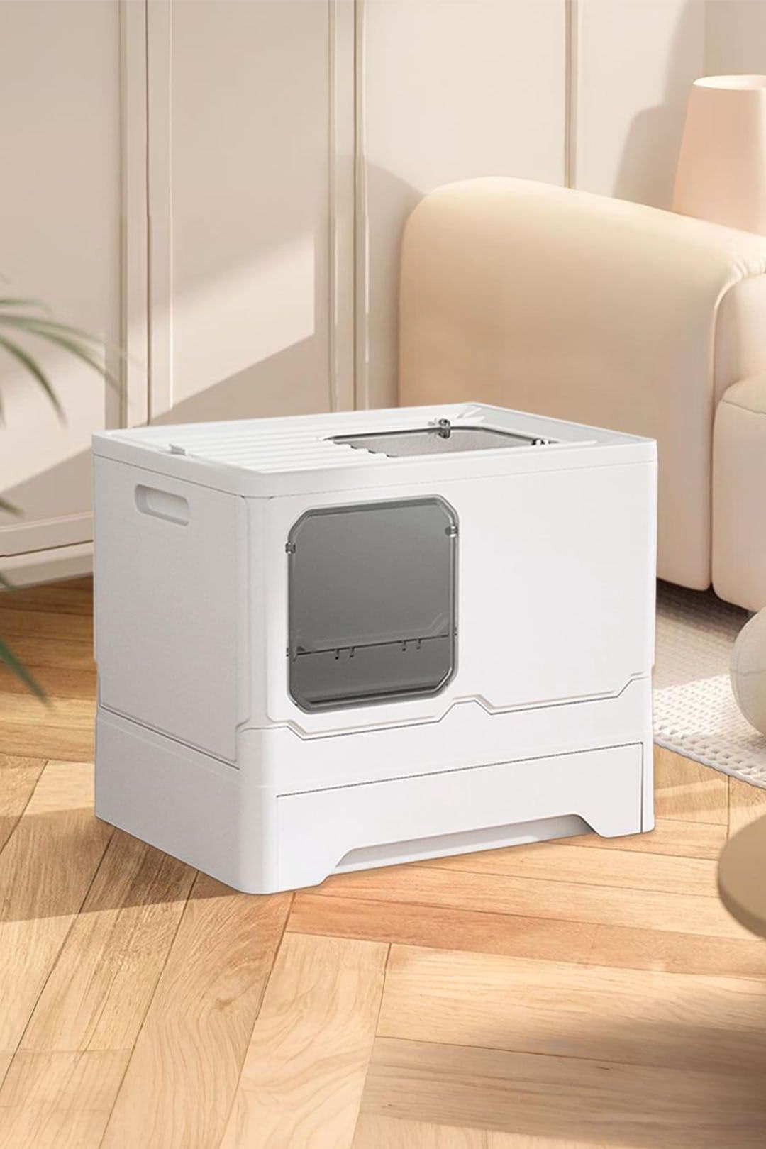 Drawer Style Odor And Splash Proof Fully Enclosed Folding Cat Litter Box