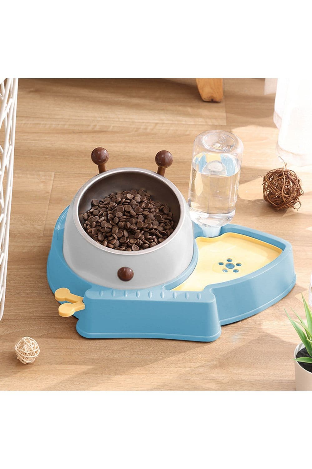 Water Dispenser Cat Bowl Stainless Steel Dog Bowl 15 Degree Tilted Bowl Anti Cervical Pet Bowl