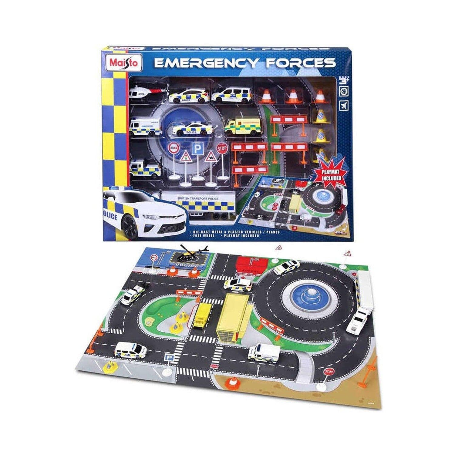 Fresh Metal Emergency Force Playset Playmat