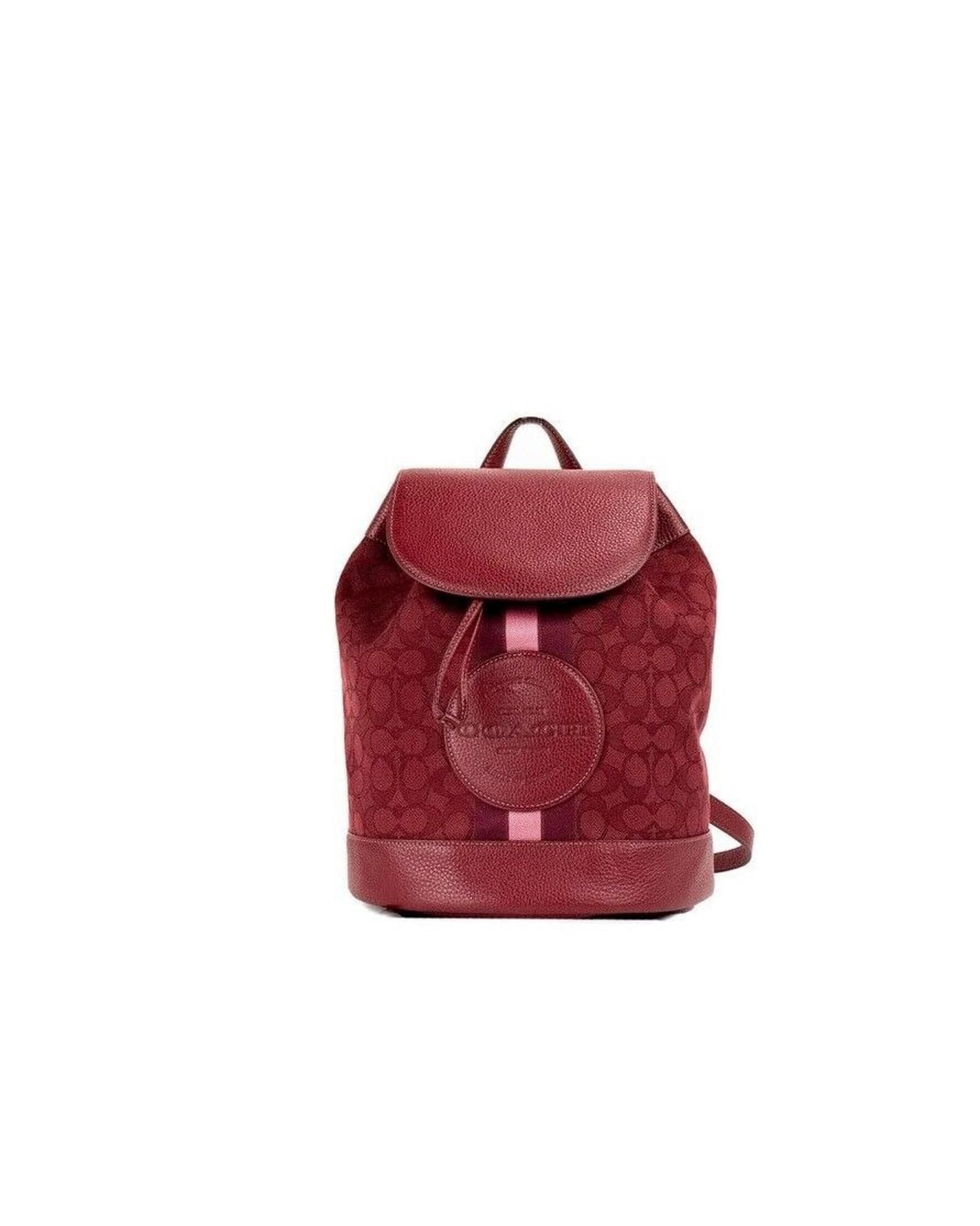 Signature Jacquard Canvas Logo Patch Backpack