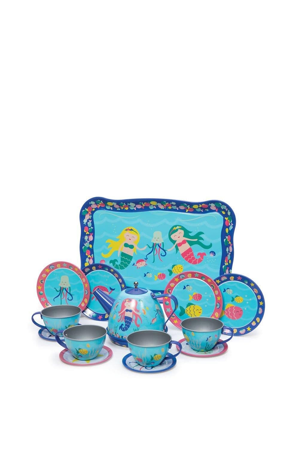 Mermaid Tin Tea Set