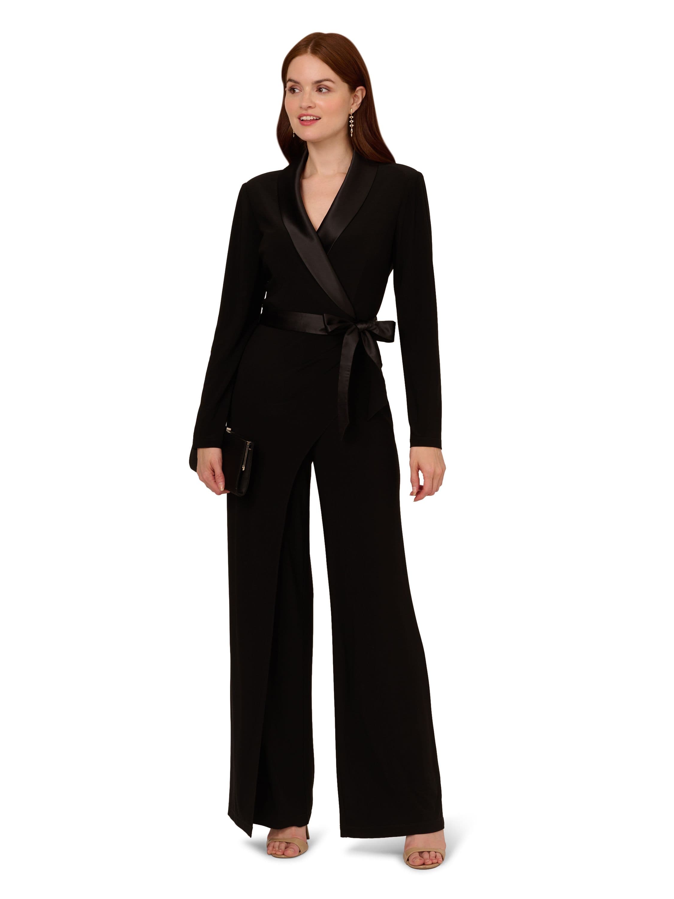Jersey Combo Tuxedo Jumpsuit