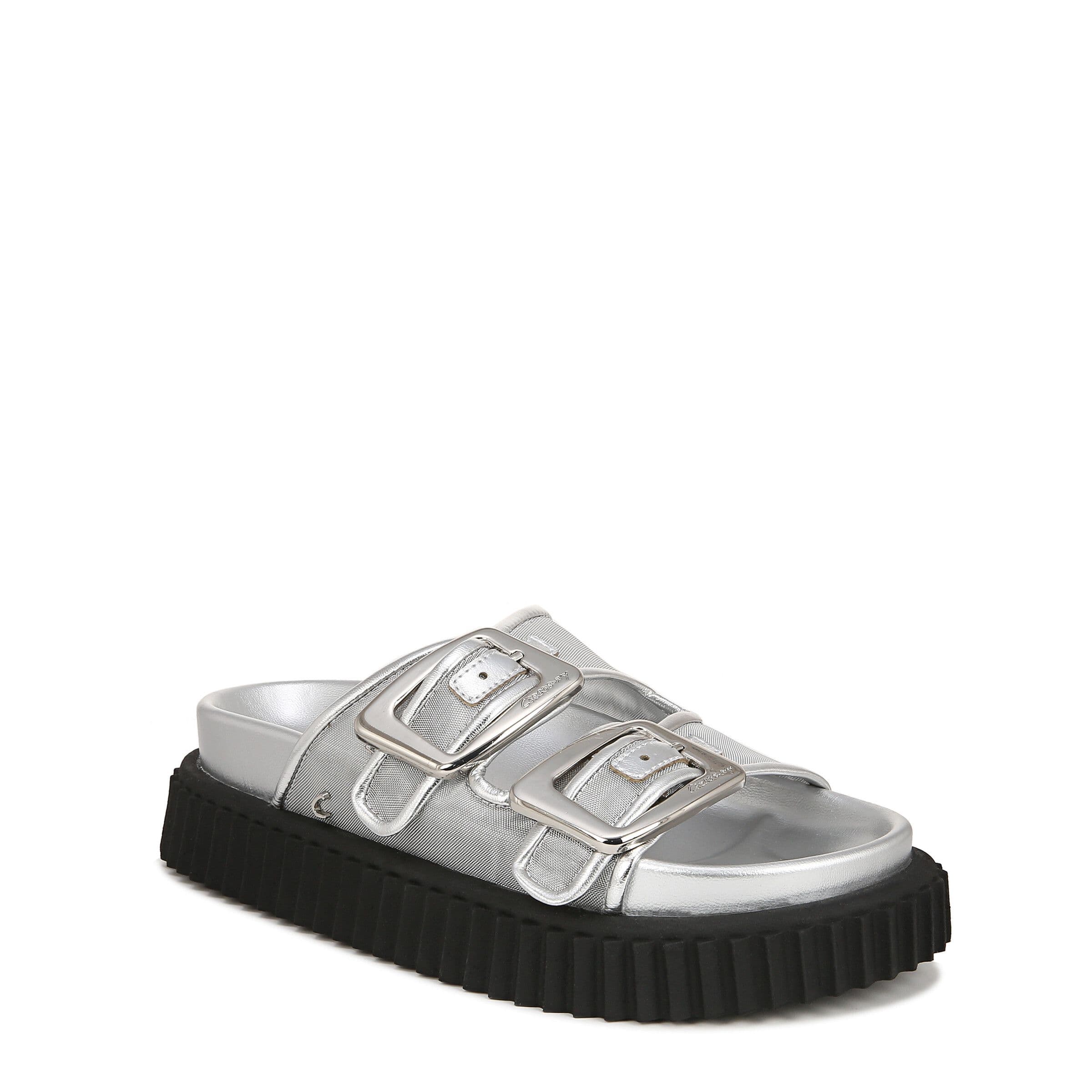 Sam Edelman Women's Circus NY Cris Mesh Sandals in Silver | Size: 6