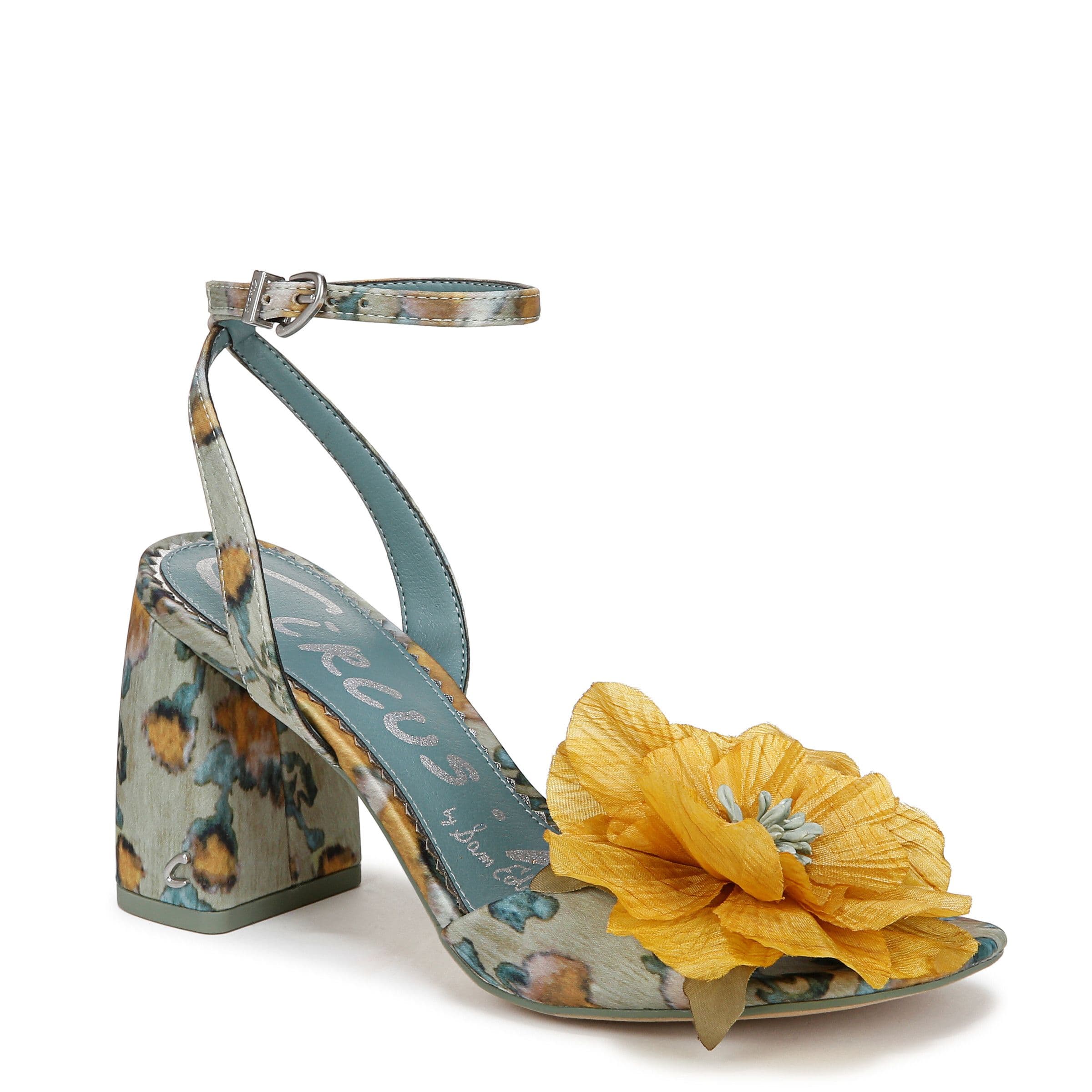 Sam Edelman Women's Circus NY Aria Flower Sandals in Mint | Size: 6
