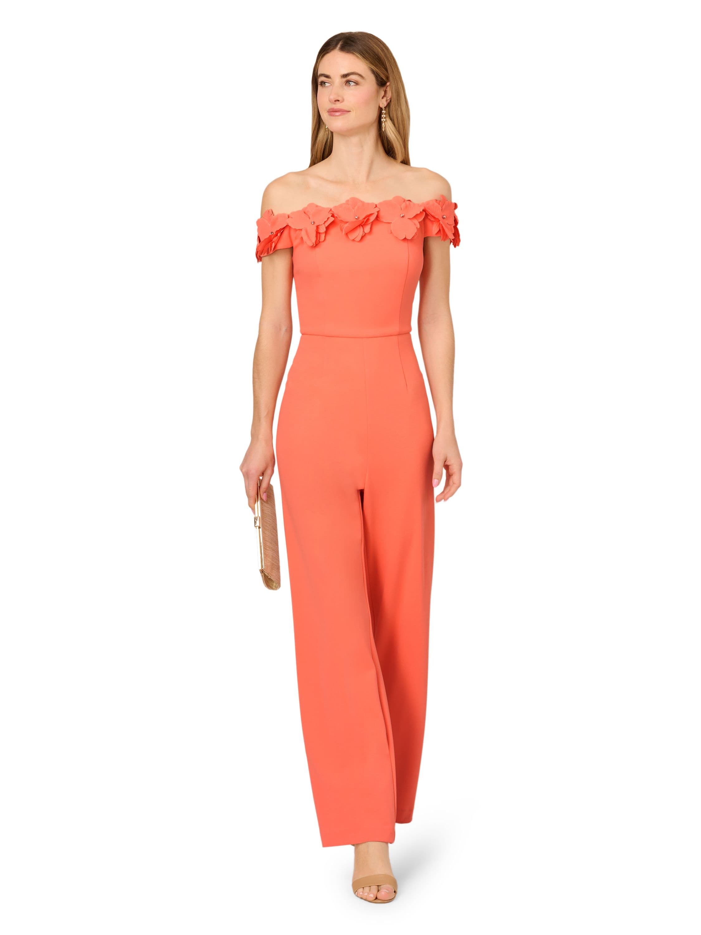 Crepe Rosette Jumpsuit