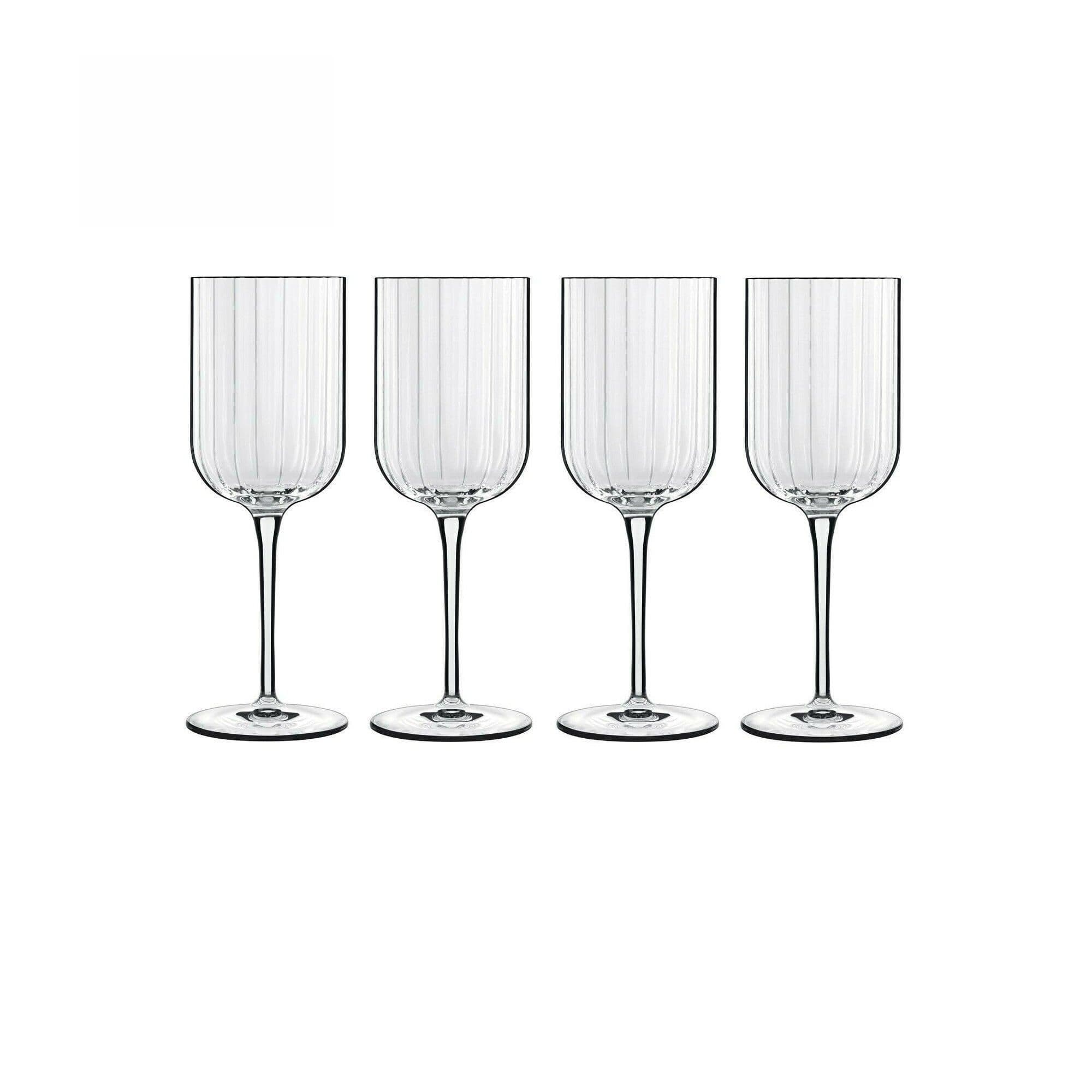 Bach Crystal White Wine Glasses Set of 4, Dishwasher Safe, Break Resistant, Perfect as a Gift Set