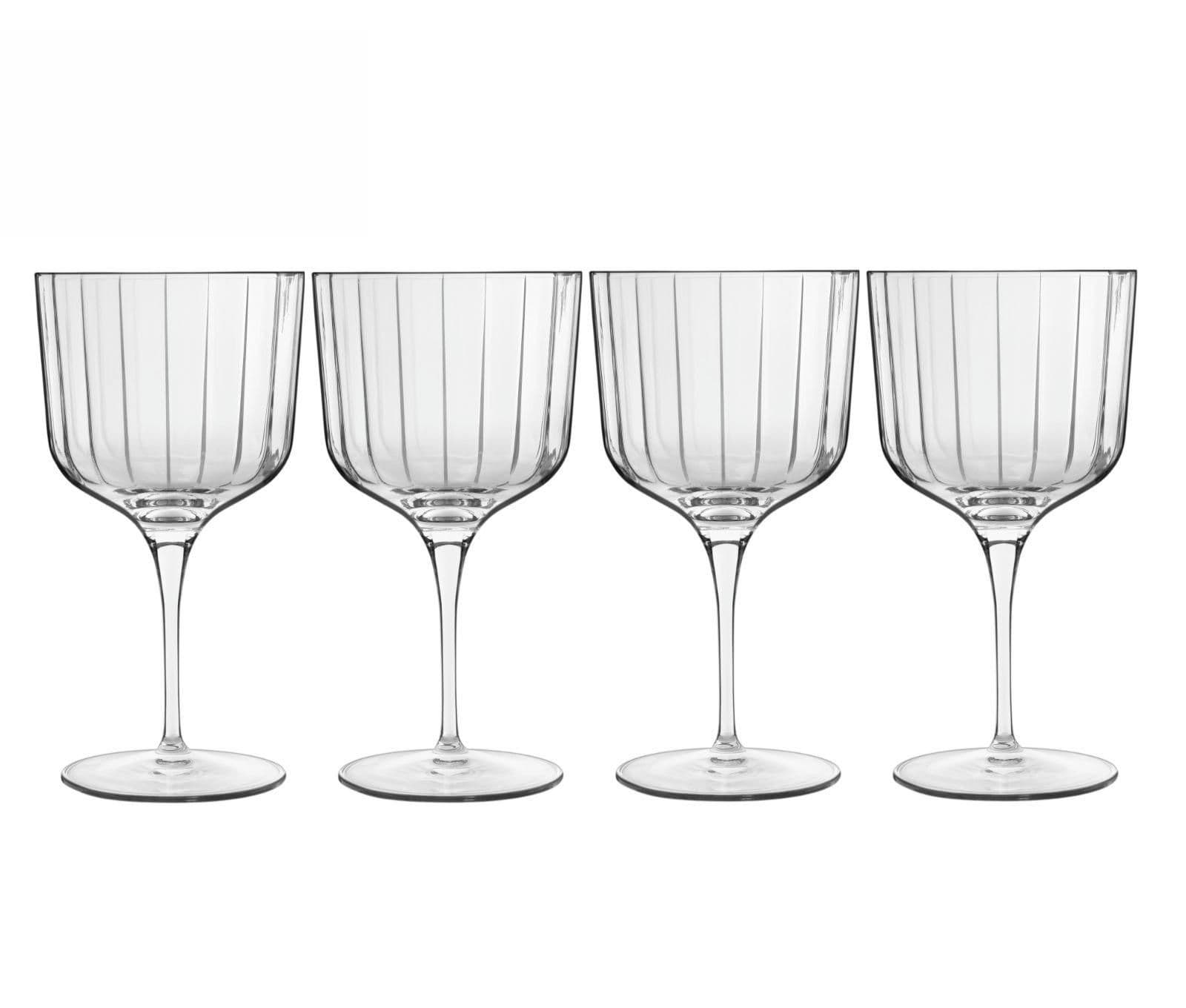 Bach Crystal Gin Glasses Set of 4, Gin Gift Set, Dishwasher Safe, Perfect for Gin Enthusiasts