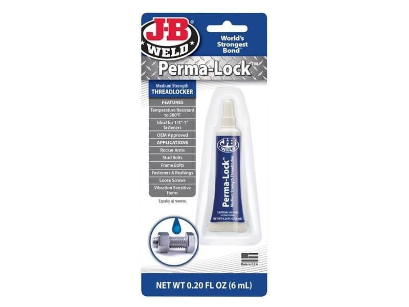 J B Weld Perma lock Medium Strength Threadlocker