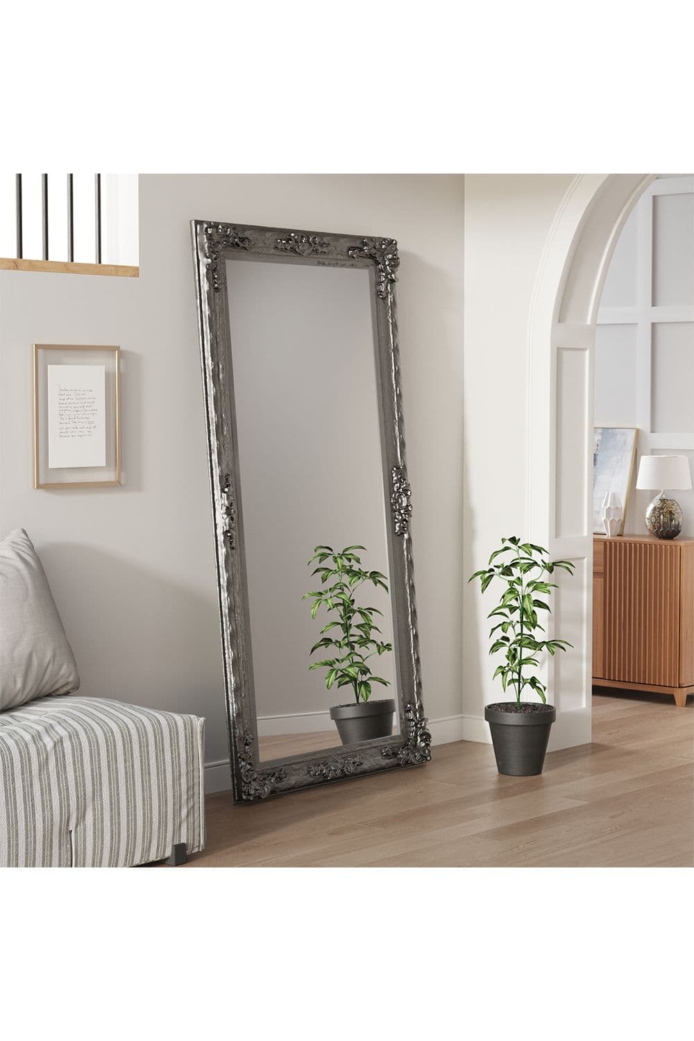 Oversize Retro Rectangular Full Length Mirror