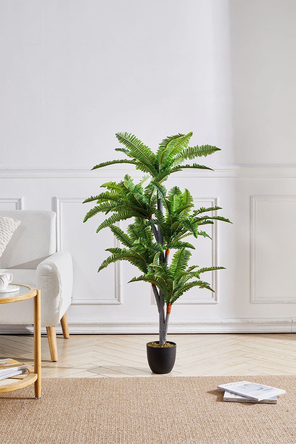 135Cm H Artificial Persian Grass Decorative Plant in Planter