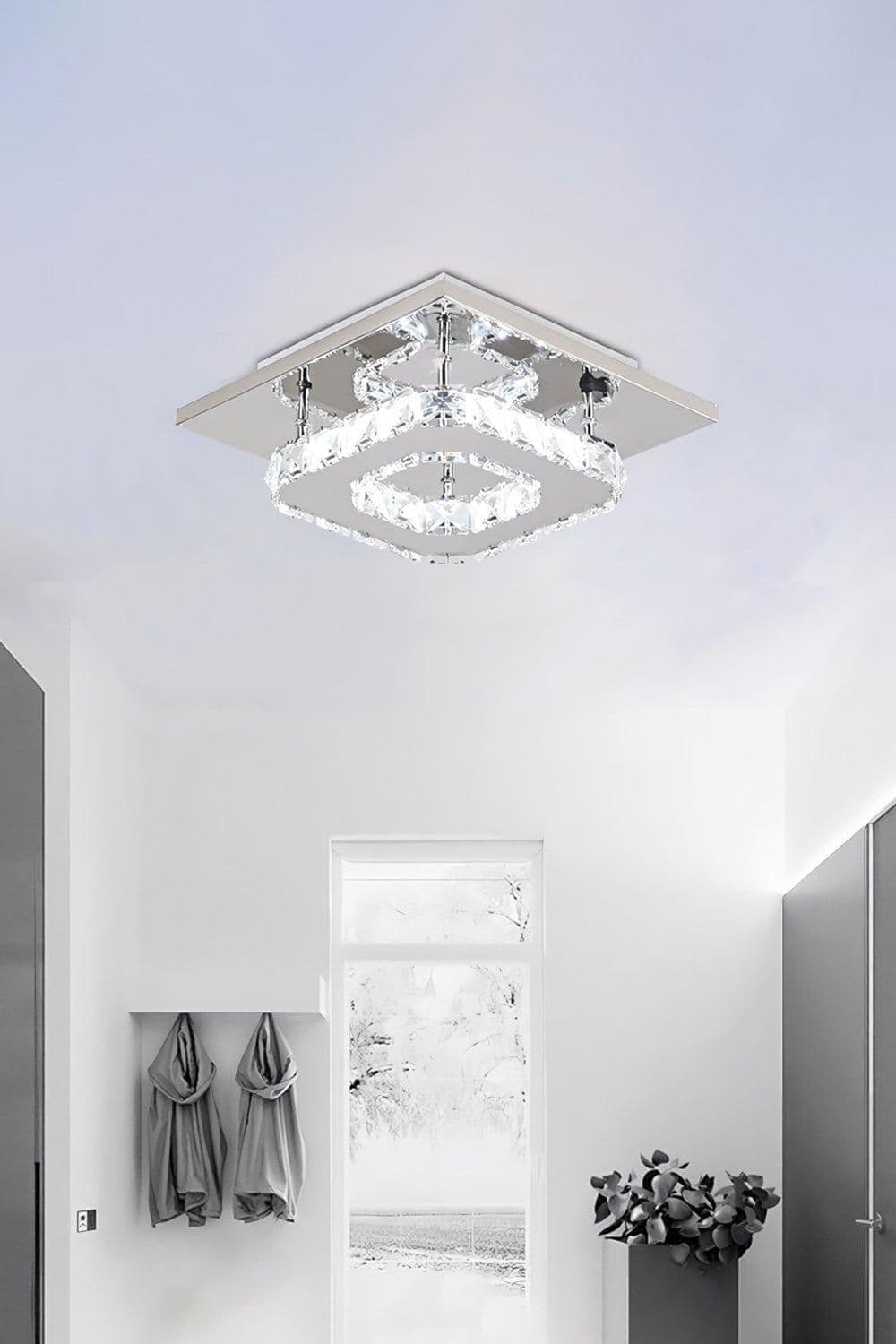 Modern Small Crystal LED Ceiling Light