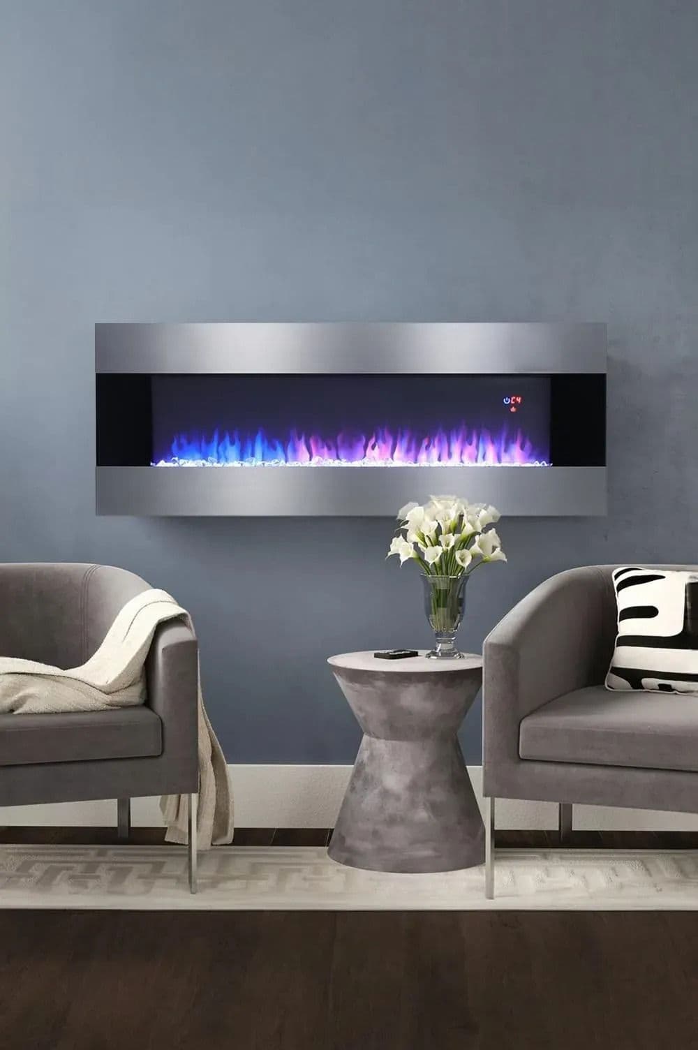 60 Inch Wall Mounted Electric Fireplace