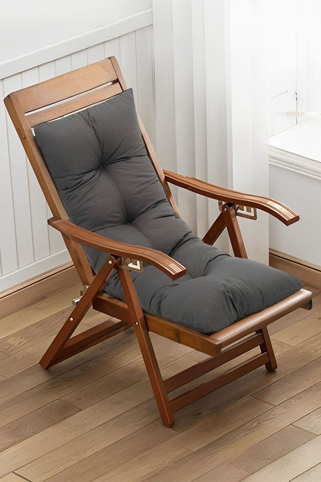 120cm Lx 40cm W Dark Grey Outdoor Tufted Bench Cushion Sofa Seat Pad