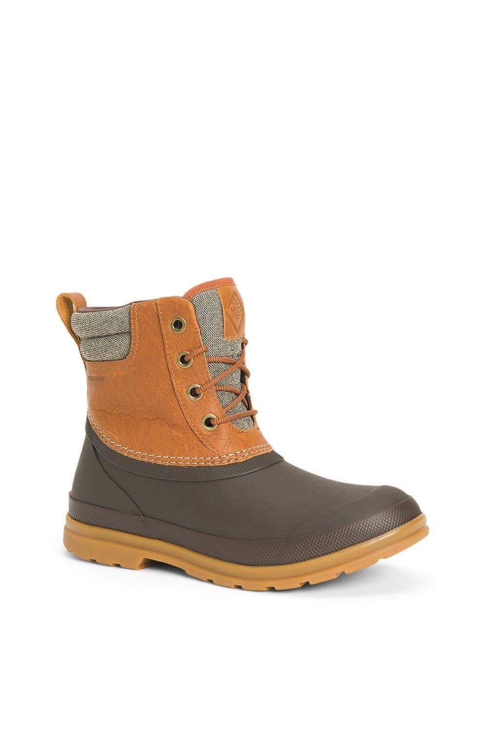 Muck Boots Women's 'Originals Duck Lace' Wellingtons in Dark Brown | Size: 9