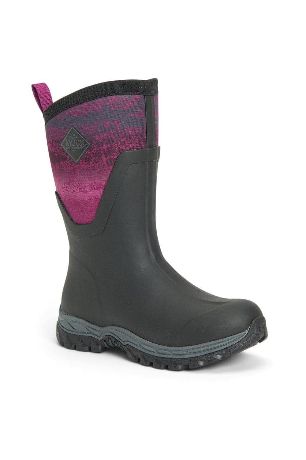 Muck Boots Women's 'Arctic Sport Mid' Wellington Boots in Purple | Size: 8