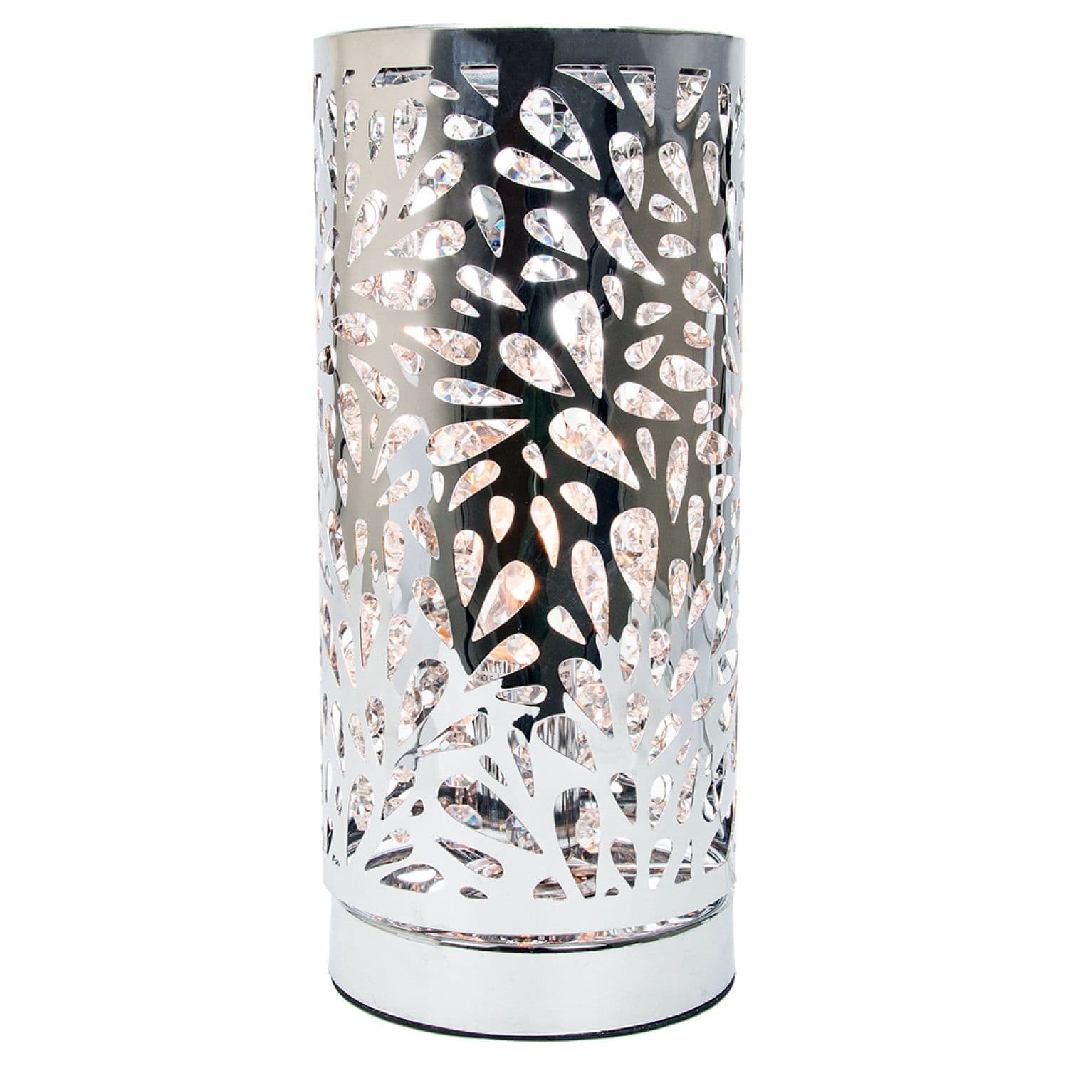 Unique and Beautiful Table Lamp with Strings of Crystal Beads