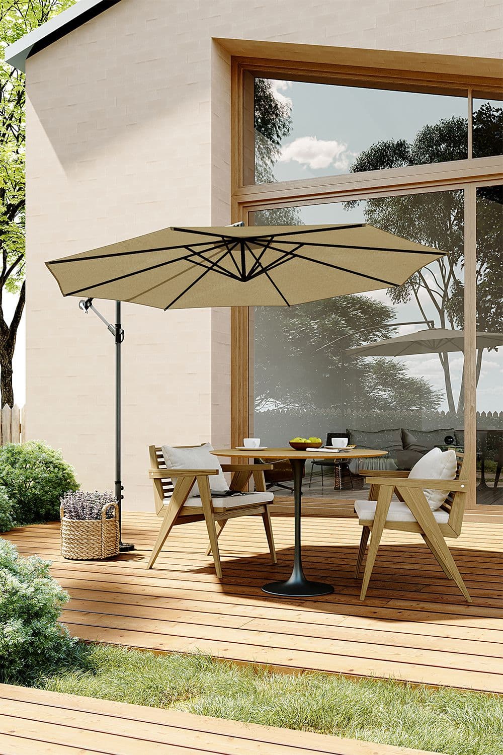 3m Cantilever Garden Parasol（Base is not included）