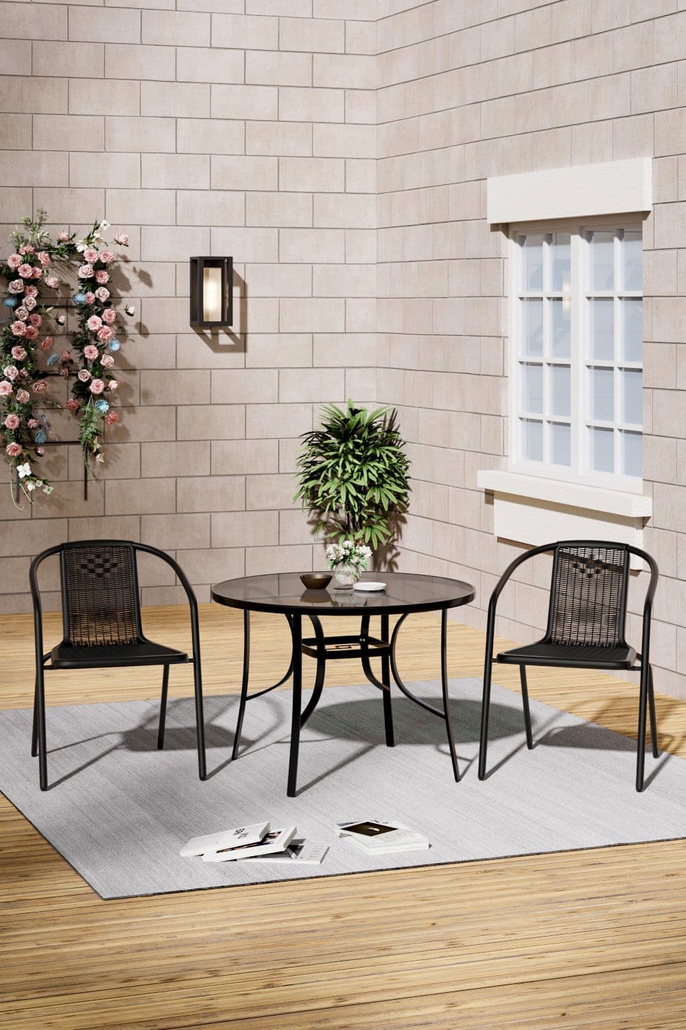 2 Seater Outdoor Garden Dining Bistro Set