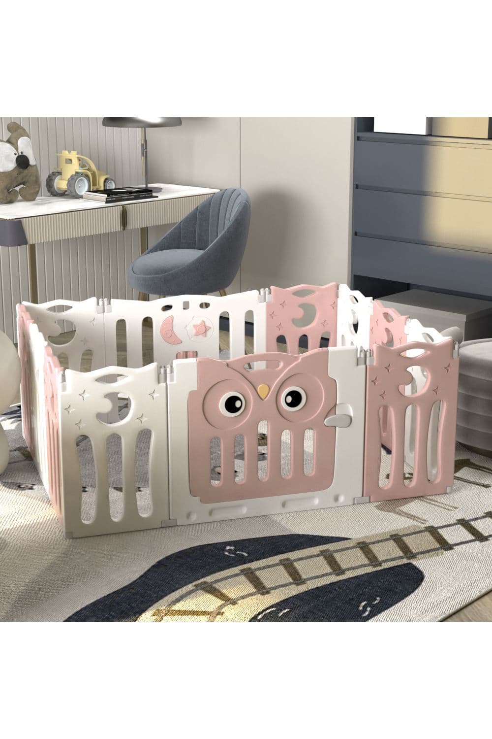 Foldable Baby Kid Playpen 12 Panel Safety Play Yard Home Activity Center