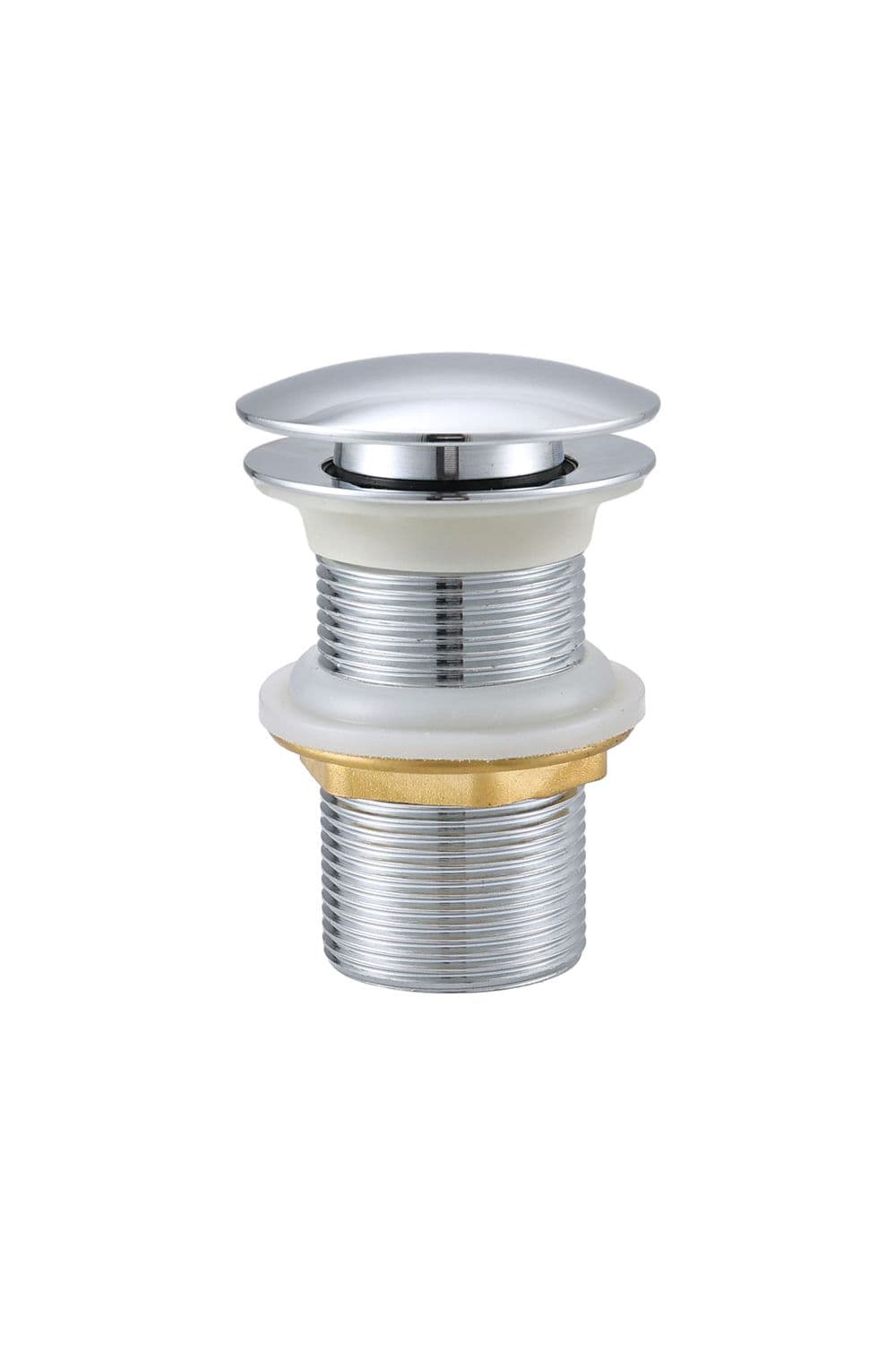 Pop Up Drain with Overflow in Stainless Steel