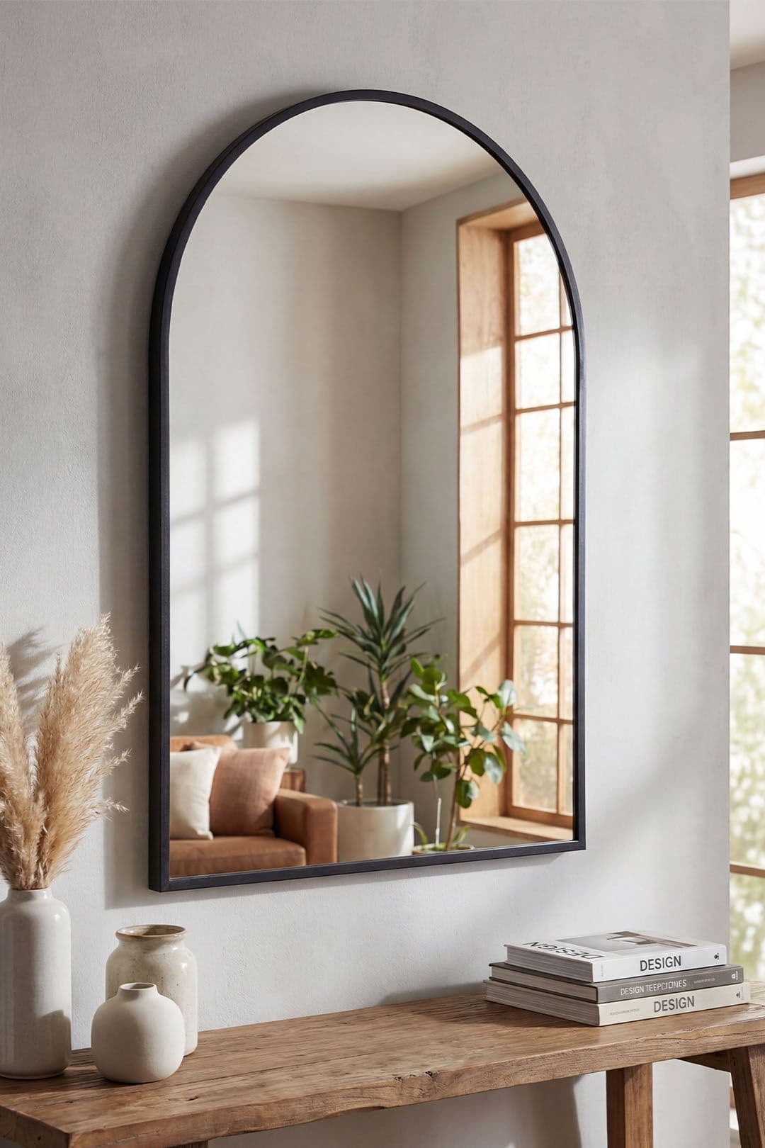 Contemporary Arched Wall Mirror