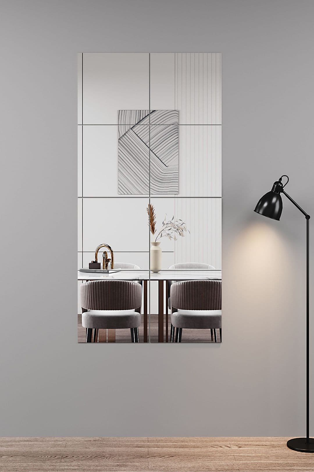 3pcs Acrylic Adhesive Wall Mirror Tiles