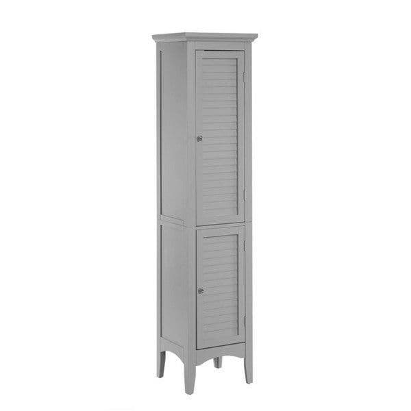 Glancy Wooden Linen Tower Tall Bathroom Cabinet Storage
