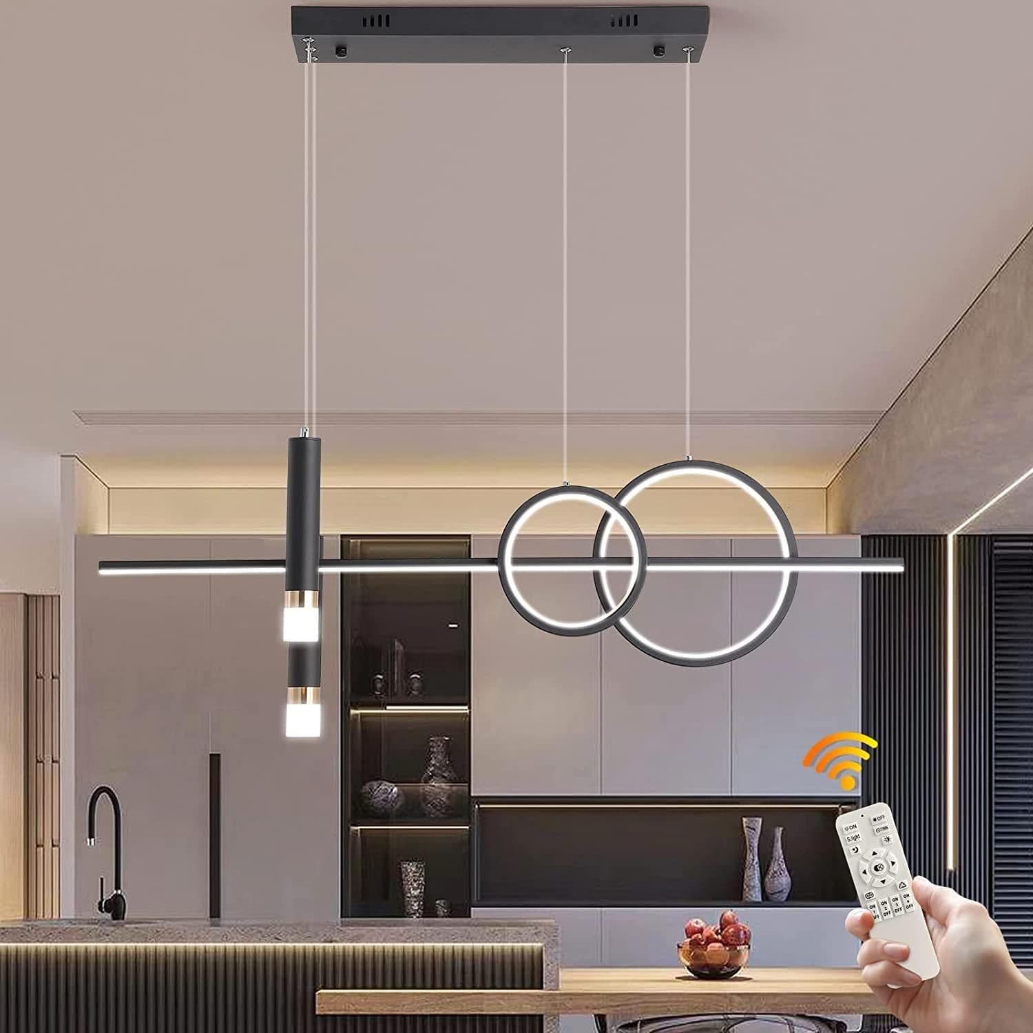 Modern Dimmable LED Pendant Light Remote