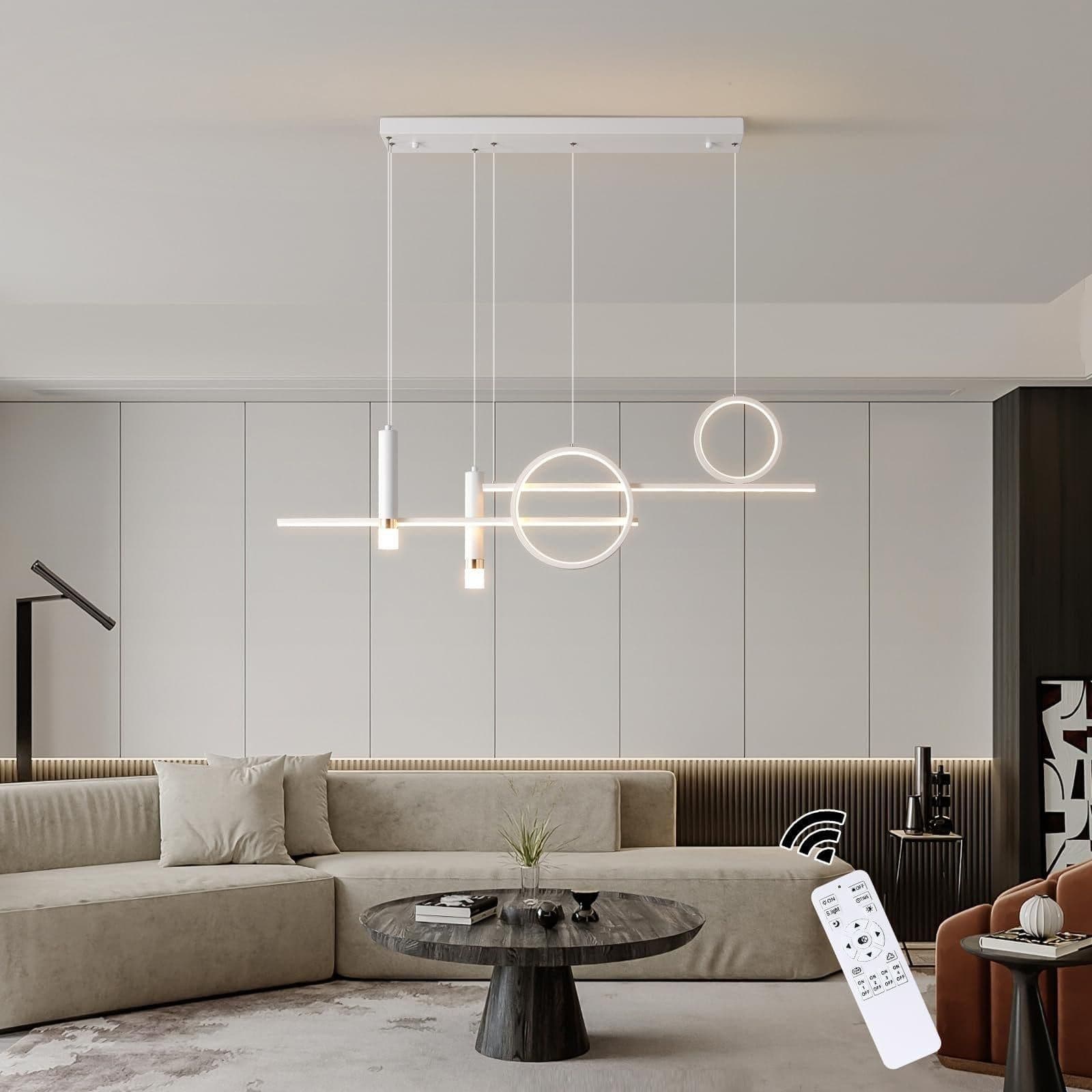 Modern Dimmable LED Pendant Light Remote