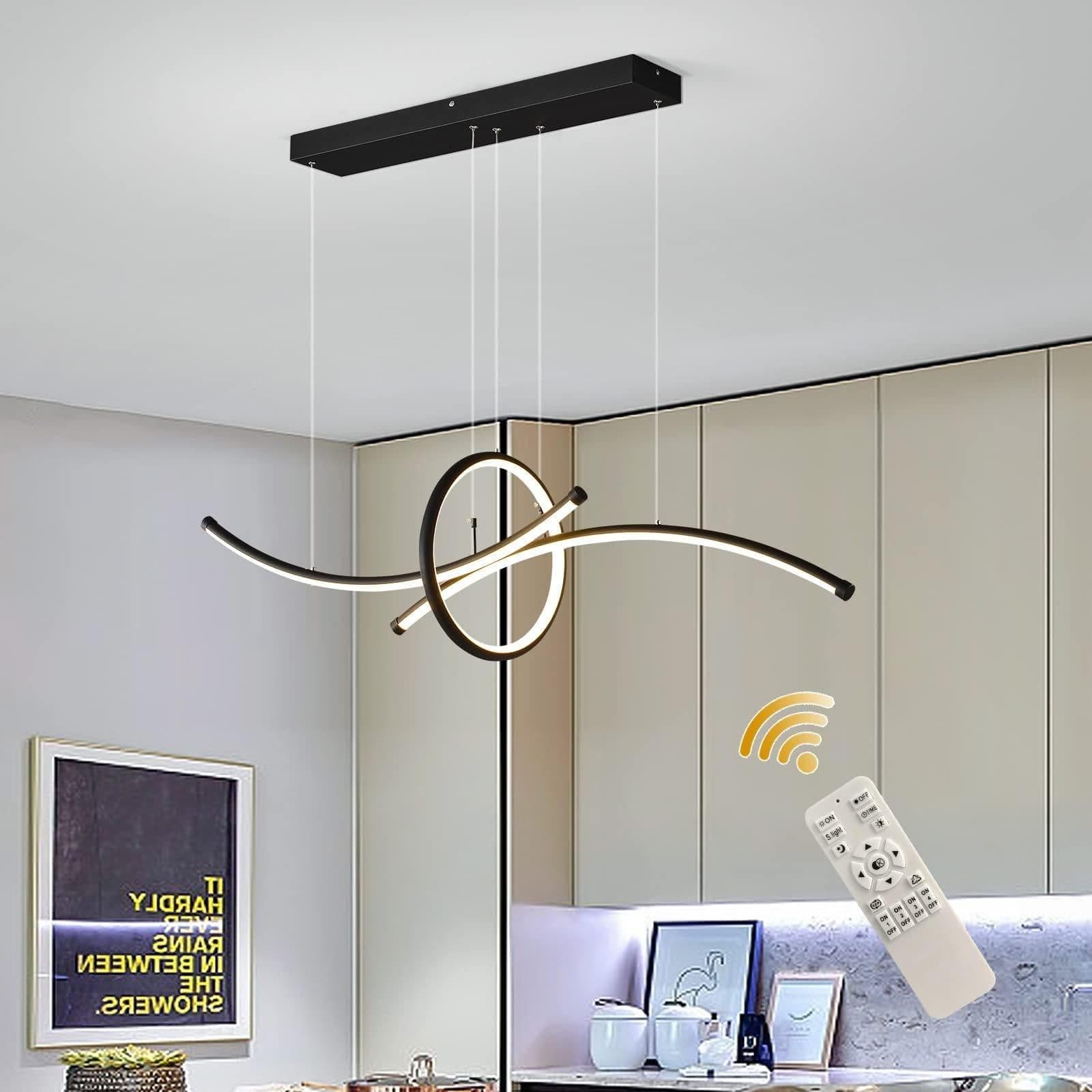 Modern Dimmable LED Pendant Light Remote Conrtol