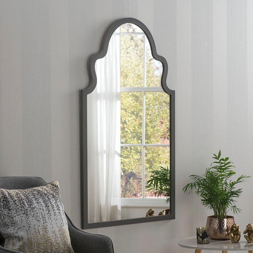 Moroccon mirror Darkgrey 98 x52cm
