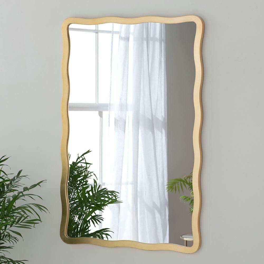 Ripple Framed Rectangular Wall Mirror 90x60cm