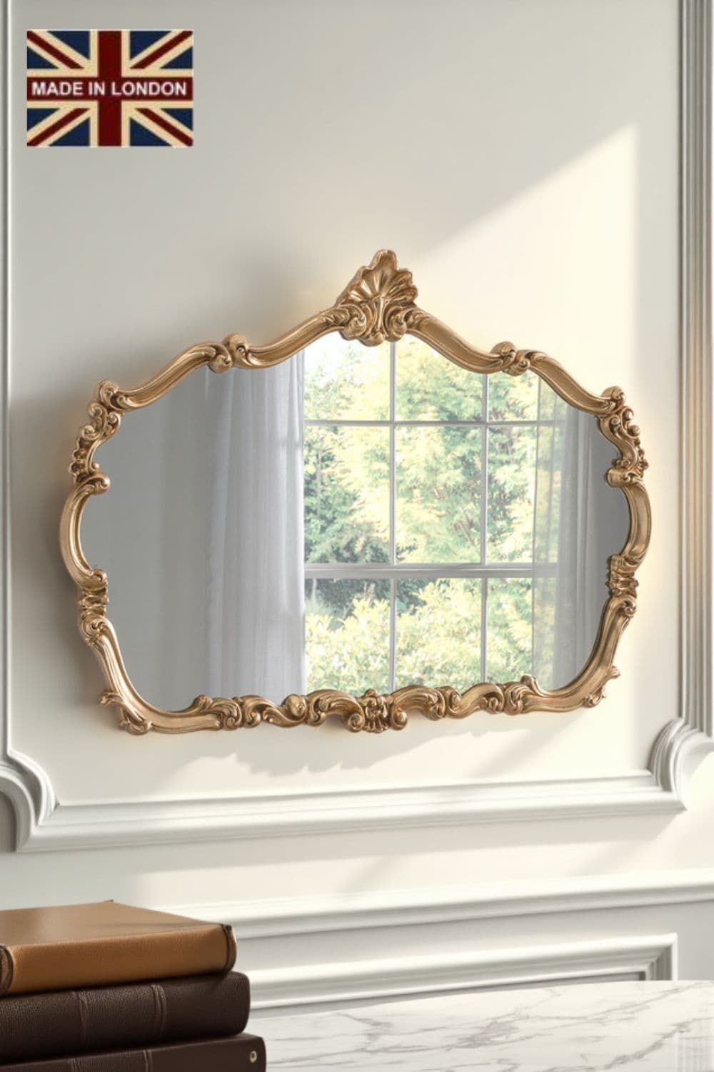 Traditional Decorative Landscape mirror 123 x82cm