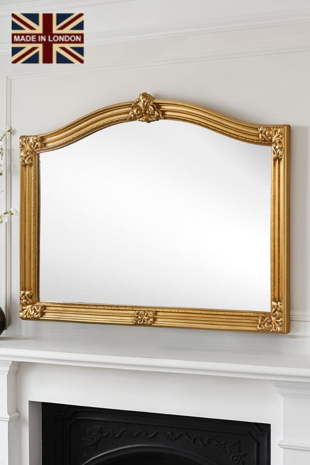 Classic Arched Mantle Mirror 130 x89cm