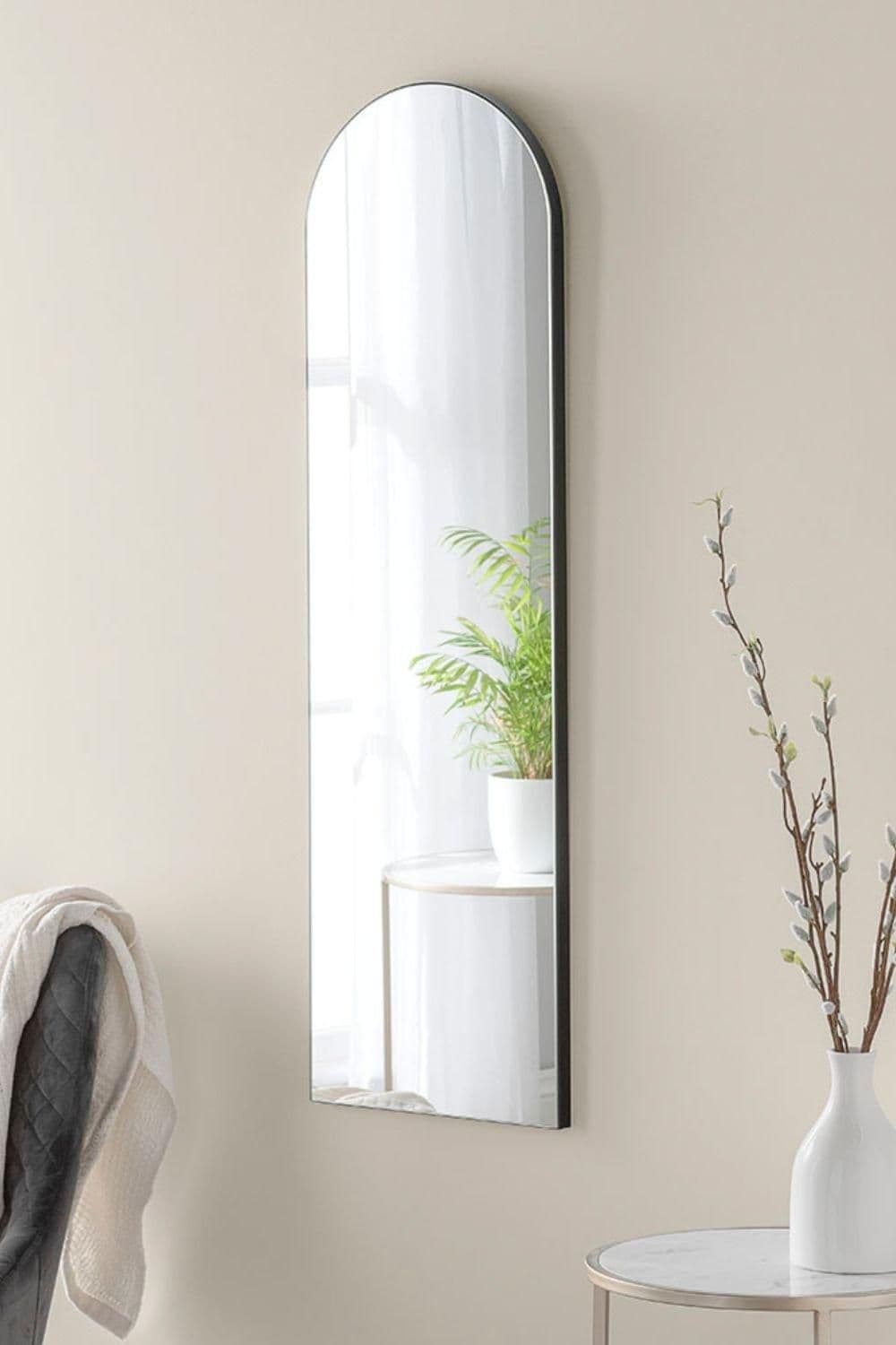Minimal Arch Narrow Wall Mirror 100x30cm