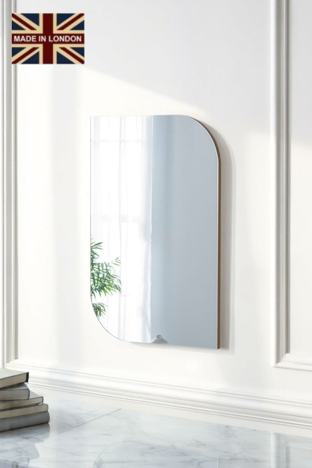 Newington Frameless Organic Mirror 90x60cm