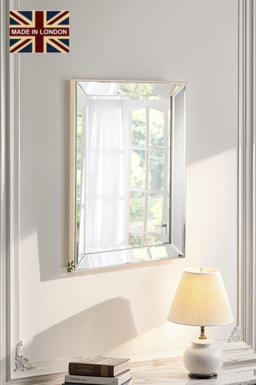 Bevelled Tray Rectangle mirror 92x66.5cm