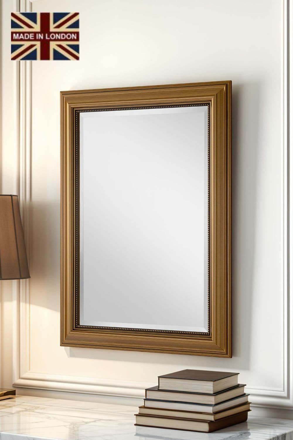 Classic Beaded Mirror 93x67.5cm