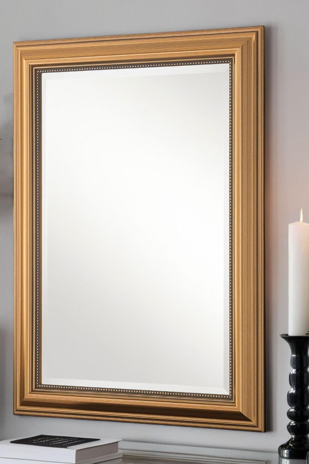 Classic Beaded Mirror 118.5x93cm