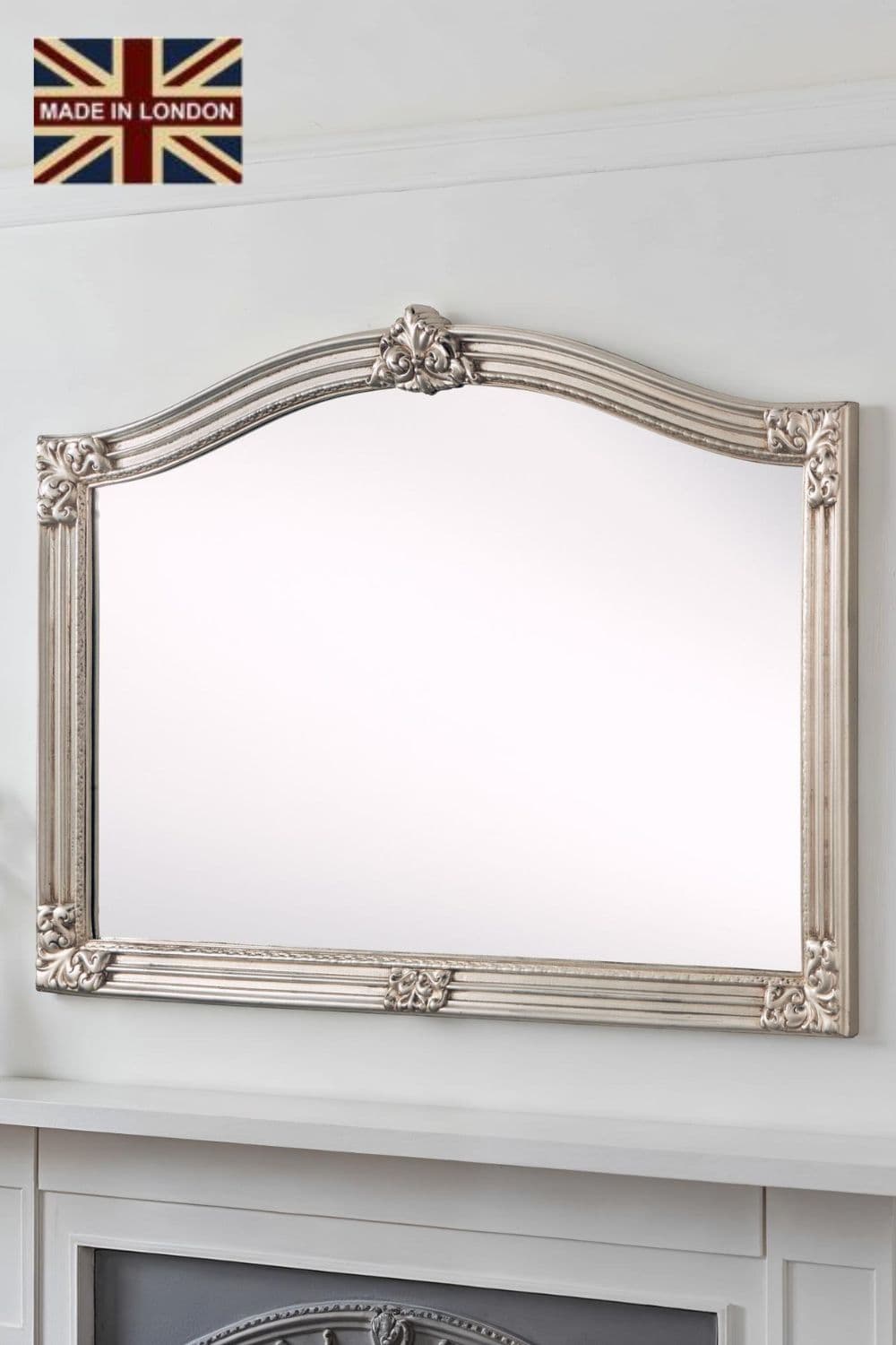 Classic Arched Mantle Mirror 130 x89cm
