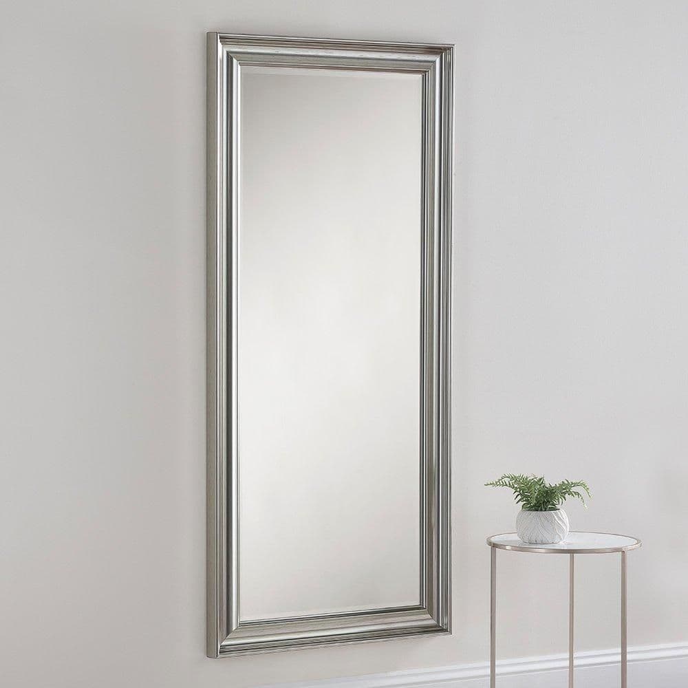 Scooped Silvery Champagne Full Length Mirror 168.5x77cm
