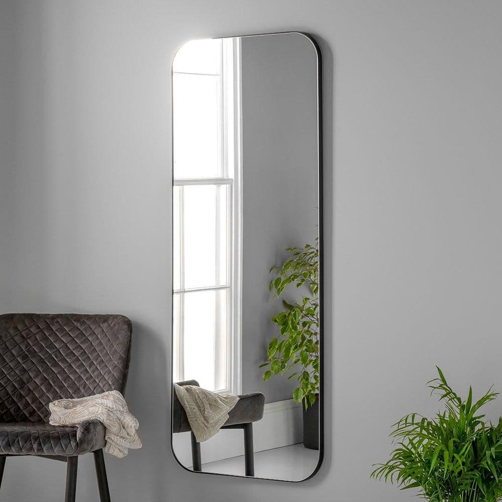 Large Full Length Radius Corner Mirror 150x60cm