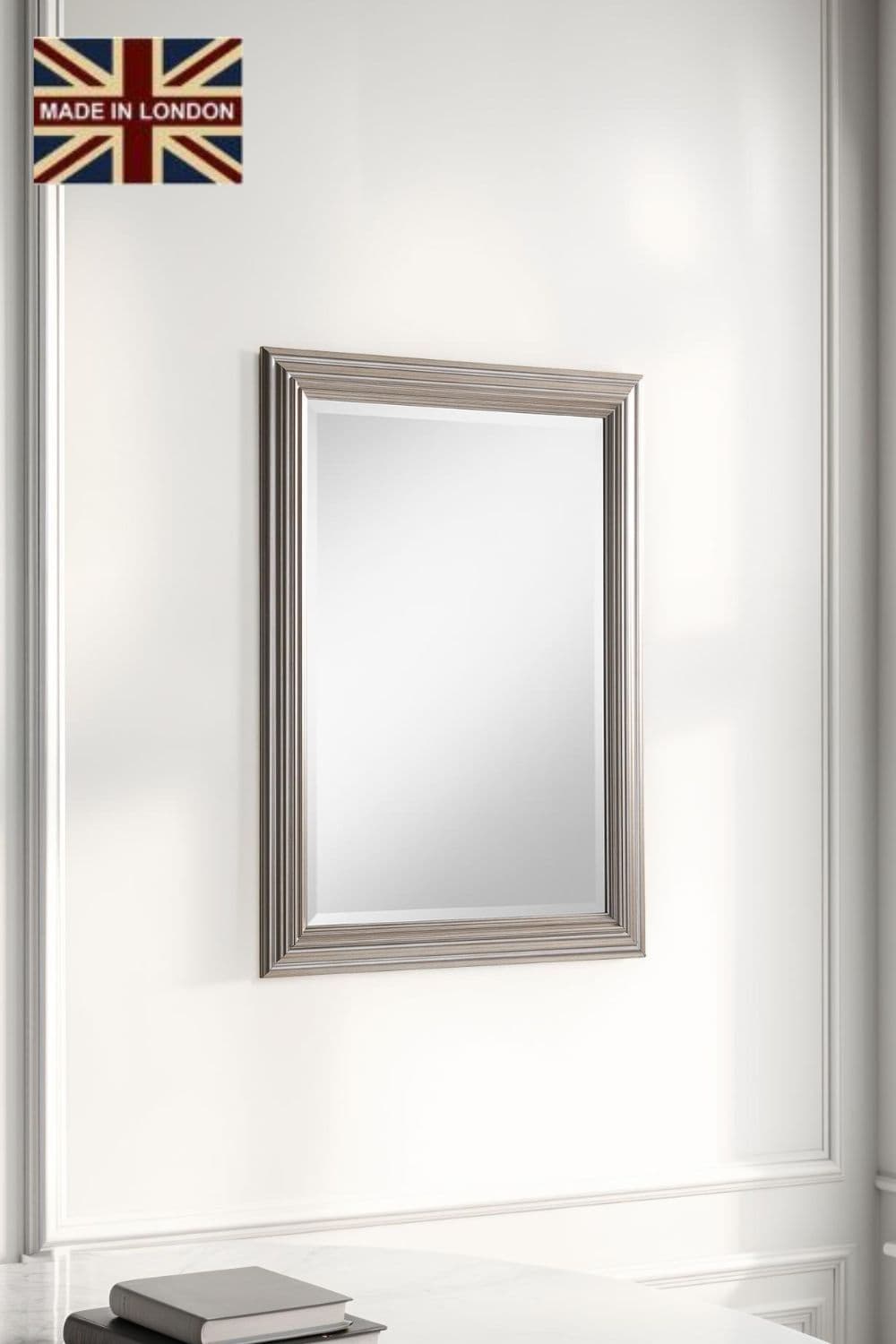 Silvery Champagne Rectangular Mirror 100.5x72.5cm