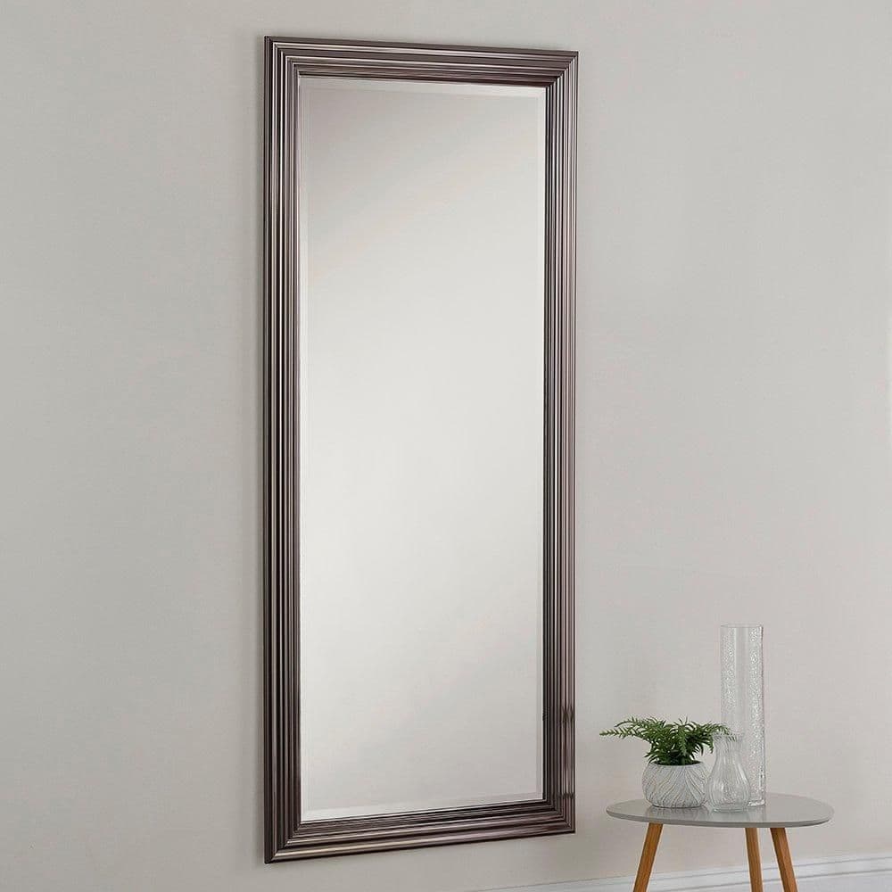 Dark Chrome Wall Mirror 166.5x75cm
