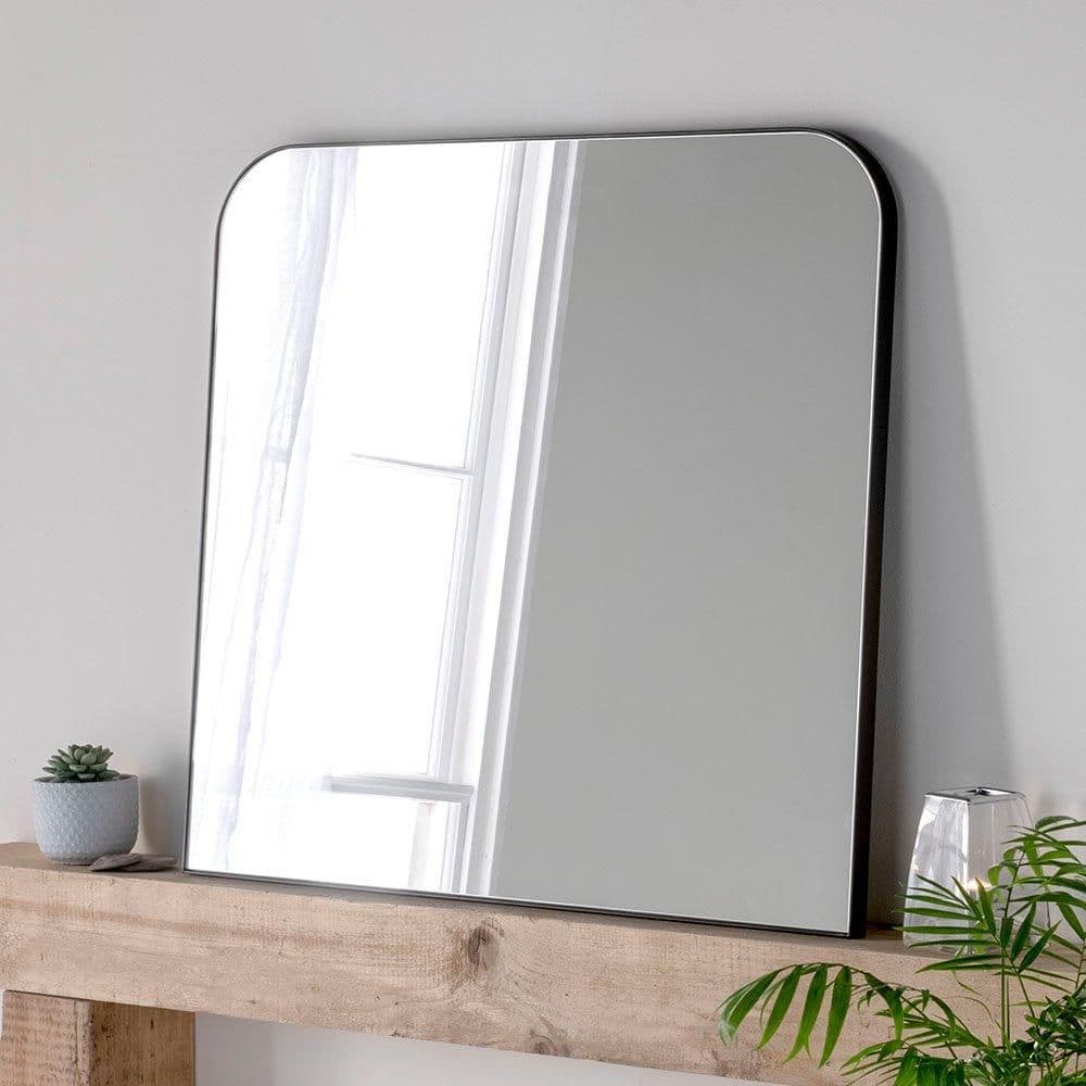 Minimal Large Mantle Mirror 100 x 100cm