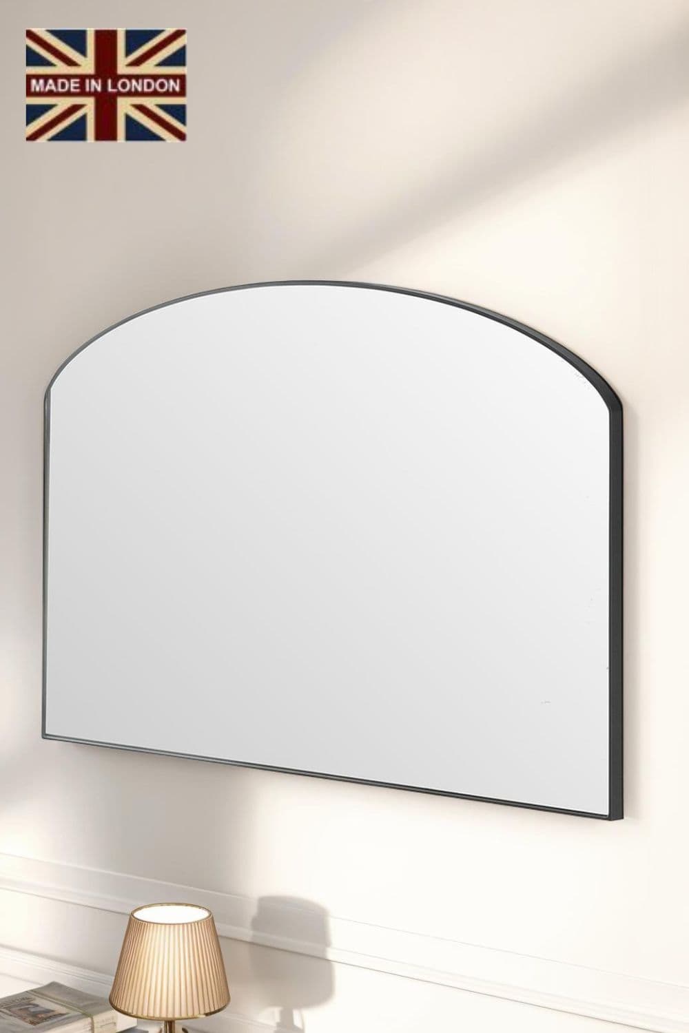 Minimal arched mirror 71 x 49cm