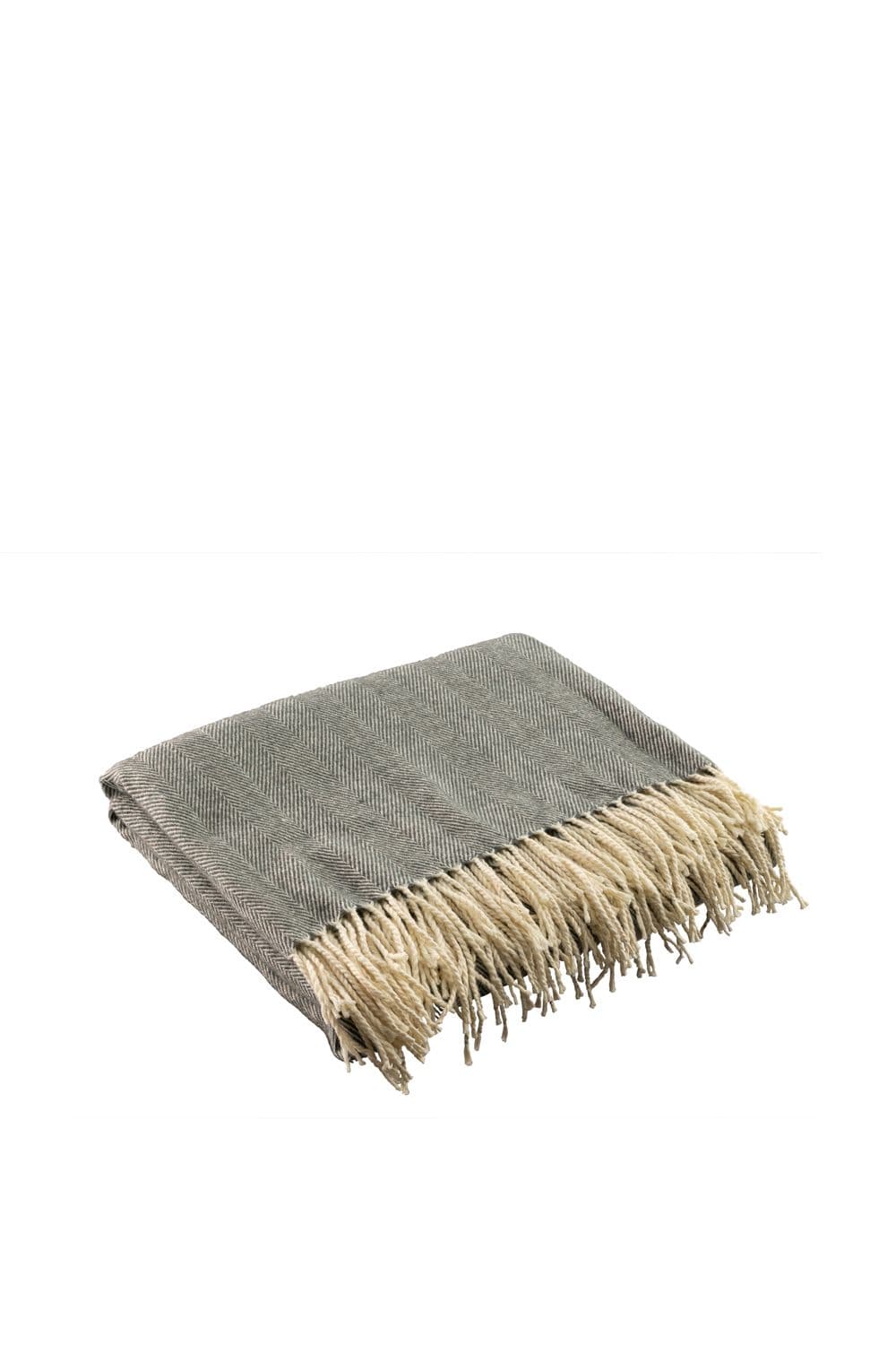Herringbone Dark Grey Throw 145 x 195cm
