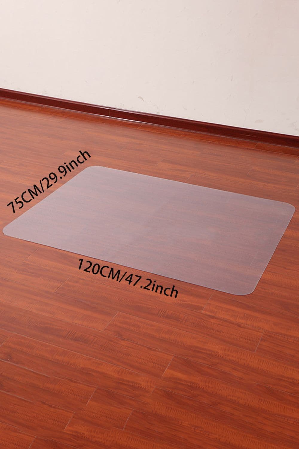 PVC Clear Non-Slip Office Chair Desk Mat Floor Carpet Floor Protector 120x75cm
