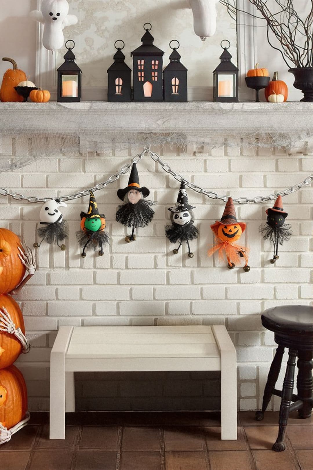 6Pcs Cute Halloween Hanging Decoration Set